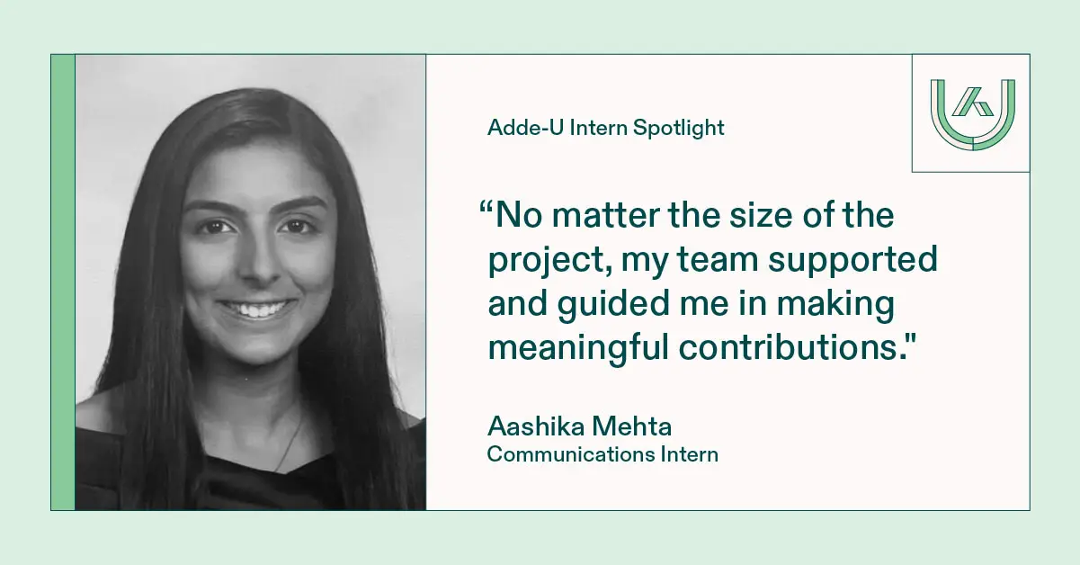 Aashika Mehta  Communications Intern