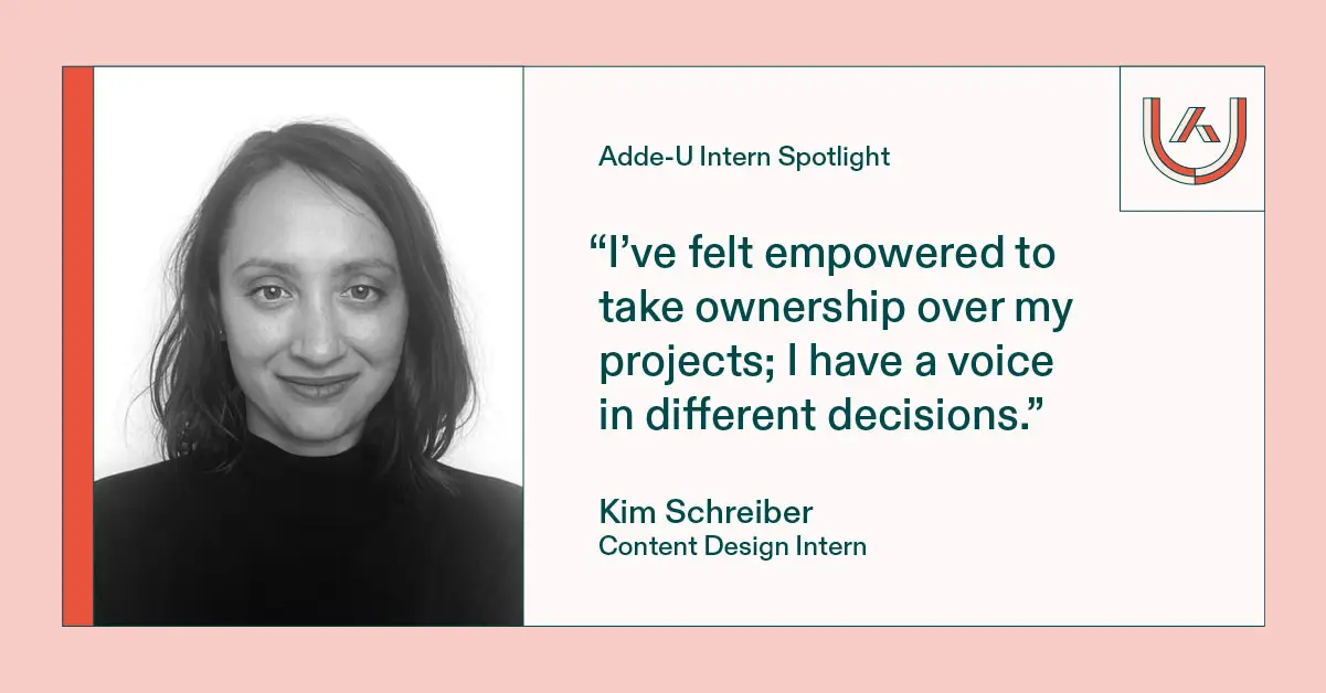 Kim Schreiber  Content Design Intern