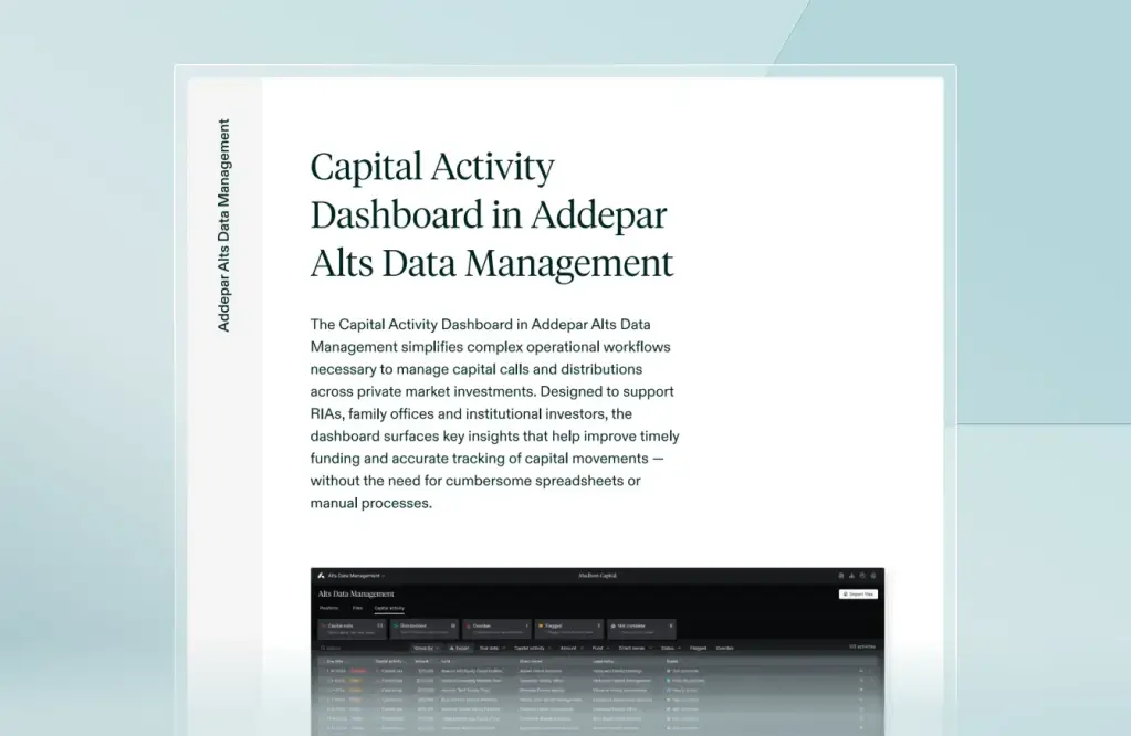 Review our Capital Activity Dashboard fact sheet